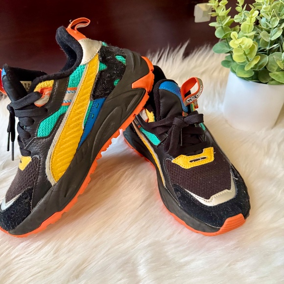 Puma Kids Rs-Trck 'Pinball' Sneakers Size 5 Multicolor Chunky Running Shoes - Picture 14 of 14